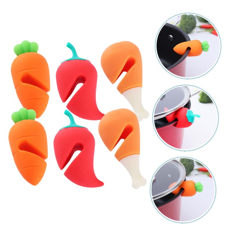 Ciieeo 1set Spill Lifters Cartoon Pot Boil Stoppers for Cooking