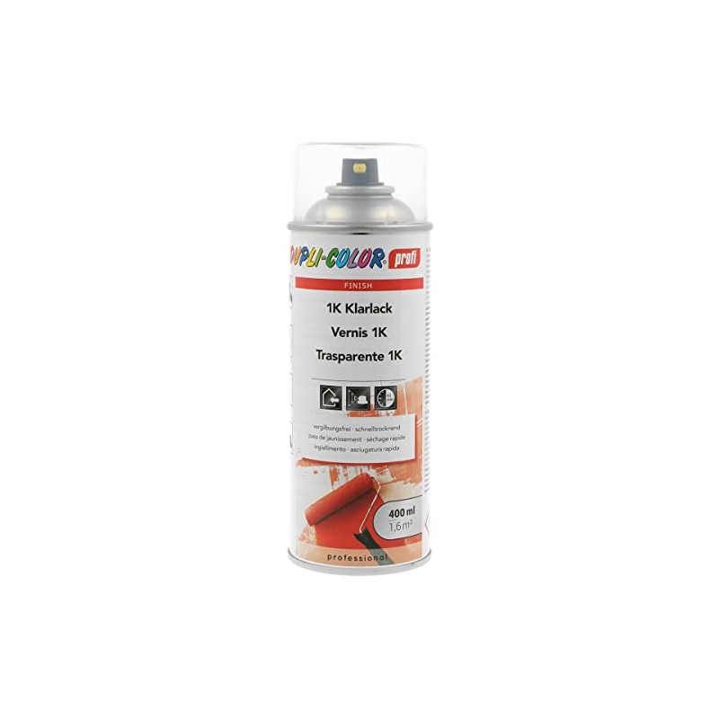 DUPLI-COLOR 478796 Professional 1K Clear Varnish Glossy 400 ml