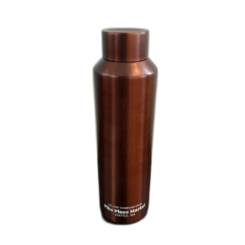 Starbucks Pikes Place Original Logo Copper SS Water Bottle 20oz