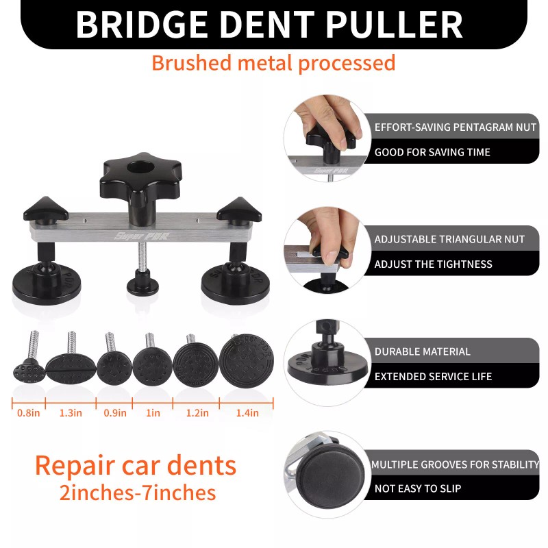 Super PDR Car Paintless Dent Repair Puller Hammer Remover Kit