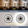 CIKASS Ceiling Fan with Lights Dimmable LED Reversible Blades Timing