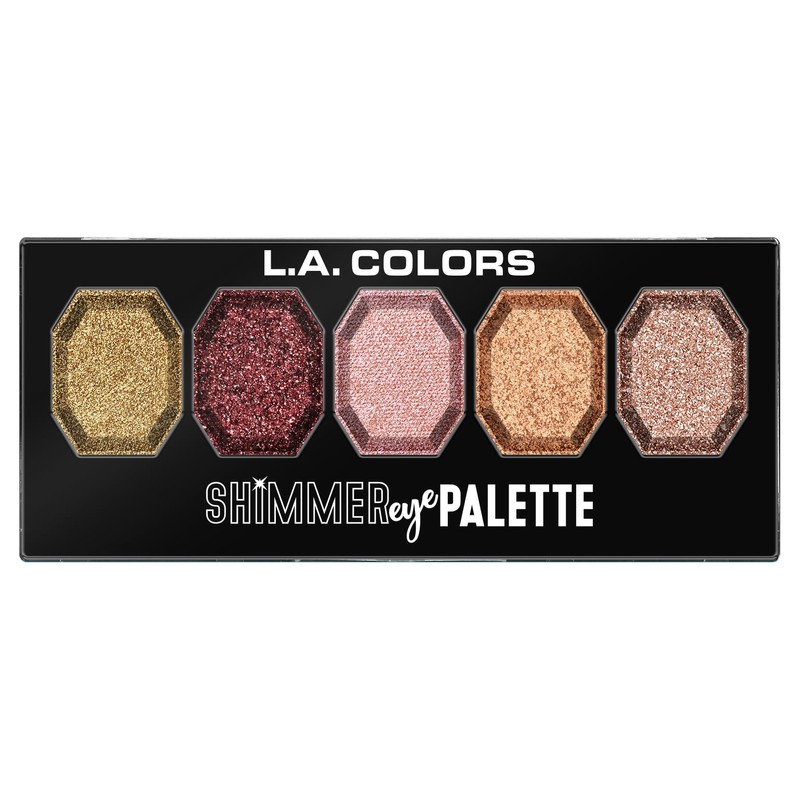 L.A. COLORS Shimmer Eyeshadow Palette, Beam Me Up CES697