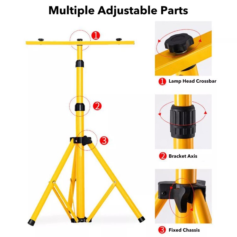 HBN 18000 Lumen LED Work Lights W/ Stand,2 Adjustable Head