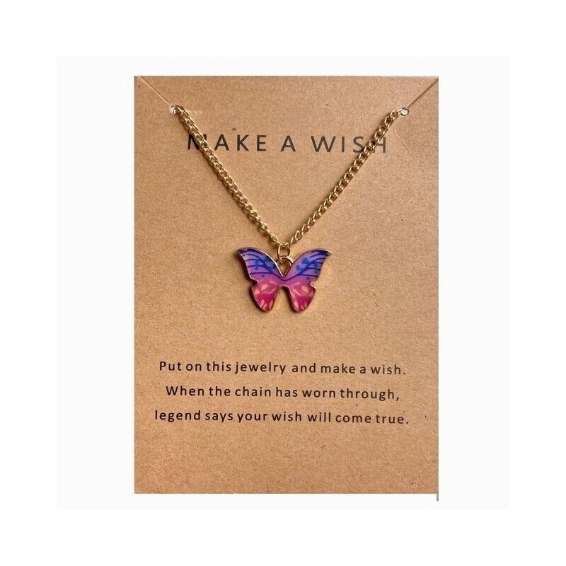 Unbranded Butterfly Necklace Pendant For Women Girls GIFT Make A