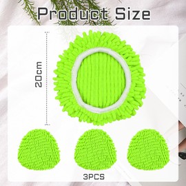 Zernblend 3 Stück Ersatz Wischmoppköpfe für Vileda und O-Cedar Spin Mops, Wischmop, Ersatzmop, Mop