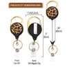 BLOCIT ID Badge Reel Holder, Golden Retractable Badge Holders Heavy