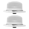 2 Pack White Dryer Timer Knob WE1M654 for GE Dryers