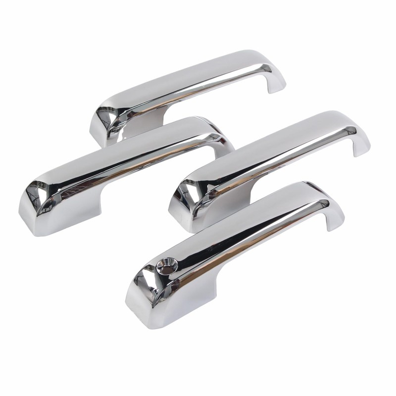 AUCERAMIC Chrome Full Mirror Covers + Door Handle Covers Fit