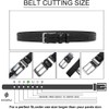 DOOPAI Mens Leather Belts Pin Buckle belt,Dress Belt Casual Wear