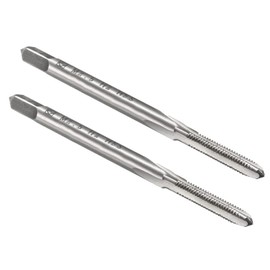 MACHSWON Metric Machine Tap for Watches Low Hardness Wood and Soft Metal Hole Processing H2 HSS 3 Straight Flutes Tap DIY Tool M6x1.0mm 2pcs