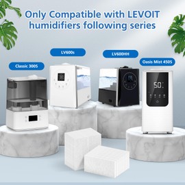 ShufudeJa Humidifier Aroma Pads 30 Pack, Aroma Pad Replacement Filter Compatible with LEVOIT LV600S, Classic300S, LV600HH, OasisMist450S Humidifiers, Increase Fragrance Function