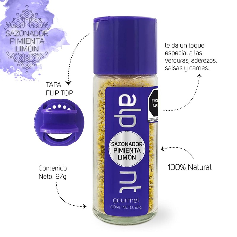 Alpont Pimienta Limón 97 Gramos 2 Piezas