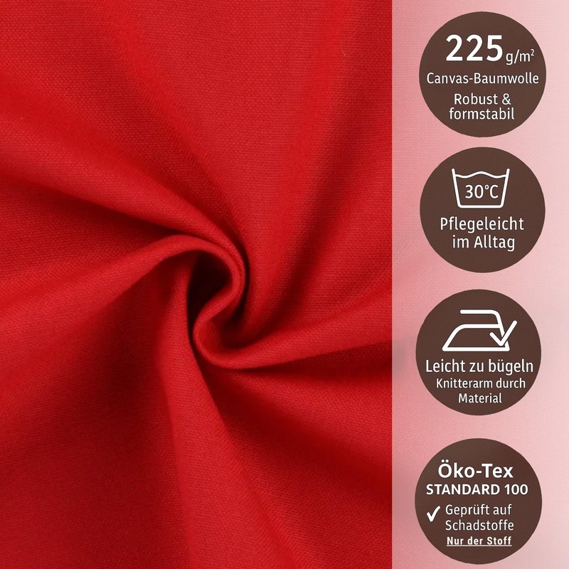 chambry Tablecloth 100% Cotton (Canvas) - Choice of Size and