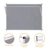 VIZ-PRO Large Fabric Bulletin Board/Foldable Notice Board Felt Gray, 60