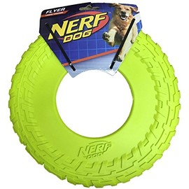 Nerf Dog TPR Flyer, 10-Inch (Great Toy for Your Favorite Pooch) (Neon Yellow)