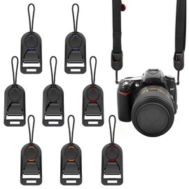 KASESSS 8 Pcs Camera Strap Quick Release Adapter, Universal Camera Strap Rapid Connectors, Strong Peak Design Anchor Links Buckle Replaceable Peak Design Camera Strap Clips for DSLR Digital Cameras