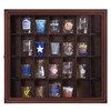 Gallery Solutions - 18x16 Shot Glass Collection - Display Case