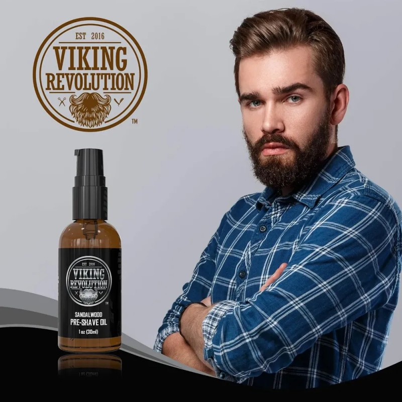 Aceite Pre-afeitado Viking Revolution De Sándalo Para Hombre