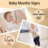 Baby Monthly Milestone Cards - 13 Double-Sided Wooden Milestone Signs