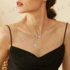 Collar Con Dije De Colibrí De 925 Plata Para Mujer
