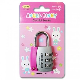 Combylock CL-302 Locker Combination Lock - Pink 1 piece 2ea