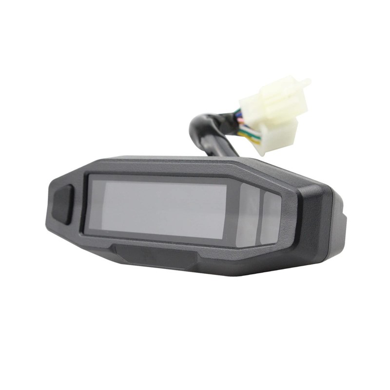 Shkalacar Motorcycle Digital Speedometer, Tachometer with 1-6 Speed LCD Display,