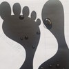 CAOCAOOO Black Footprints Stickers for Floor Foot Decals Wall Stickers