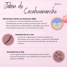 Pack 6 Jabones Yerbatex Cacahuananche 150g C/U Hidratante Regenerador