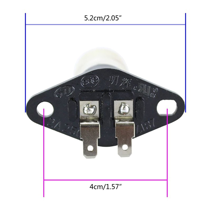 BELOWSYALER Microwave Bulb,230V 20W Microwave Light Lamp Bulb & Holder,