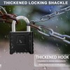 ZHEGE Heavy Duty Combination Lock, Large Outdoor 4-Digit Padlock, High