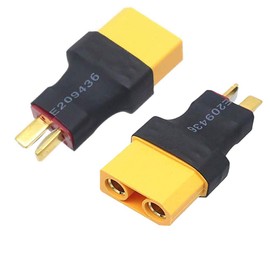 Yiqigou 3 Pcs Wireless XT90 XT-90 Male Female Plug Connector to Deans T Male Female Connector Plug Adapter (T Male to XT90 Female)