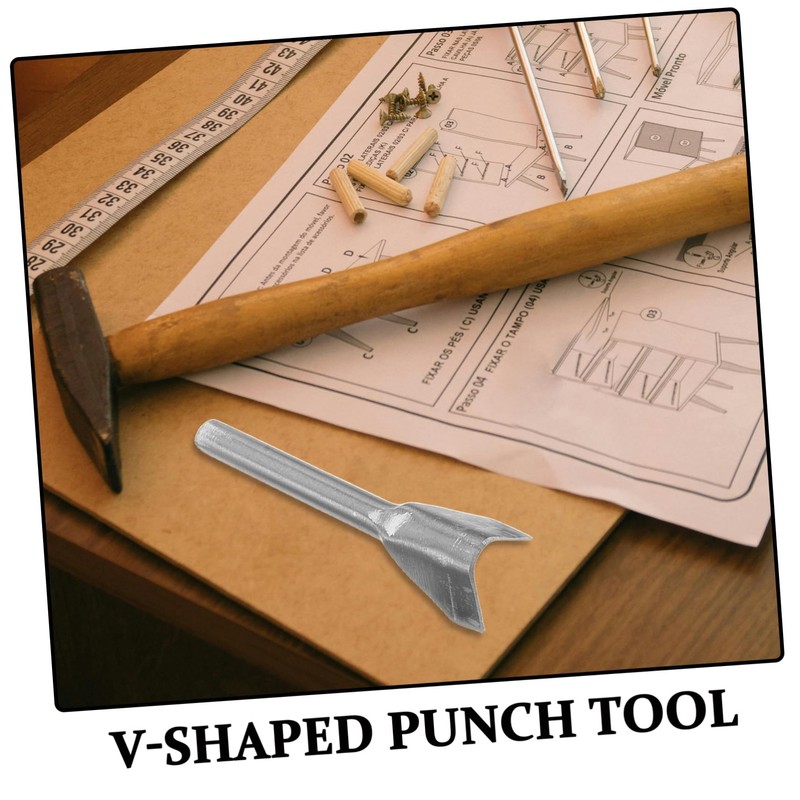 DOITOOL 1 Set V-shaped Leather Punch Tools: 10-40mm Hole Puncher
