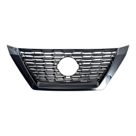 Trim Illusion ABS6524BLK Compatible with 2021 Nissan Rogue Fits grille W/or W/O Camera 4 PCS Gloss Black Clip-On W/Tape Grille Overlay ABS Grille Automotive Accessory