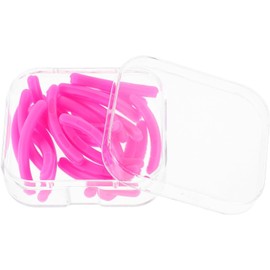 Recambios 24 de Pestañas de Almohadillas Rizador Piezas Silicona Rosa, Caja 24 Unidades, para Maquillaje Diario y Eventos Obsequios