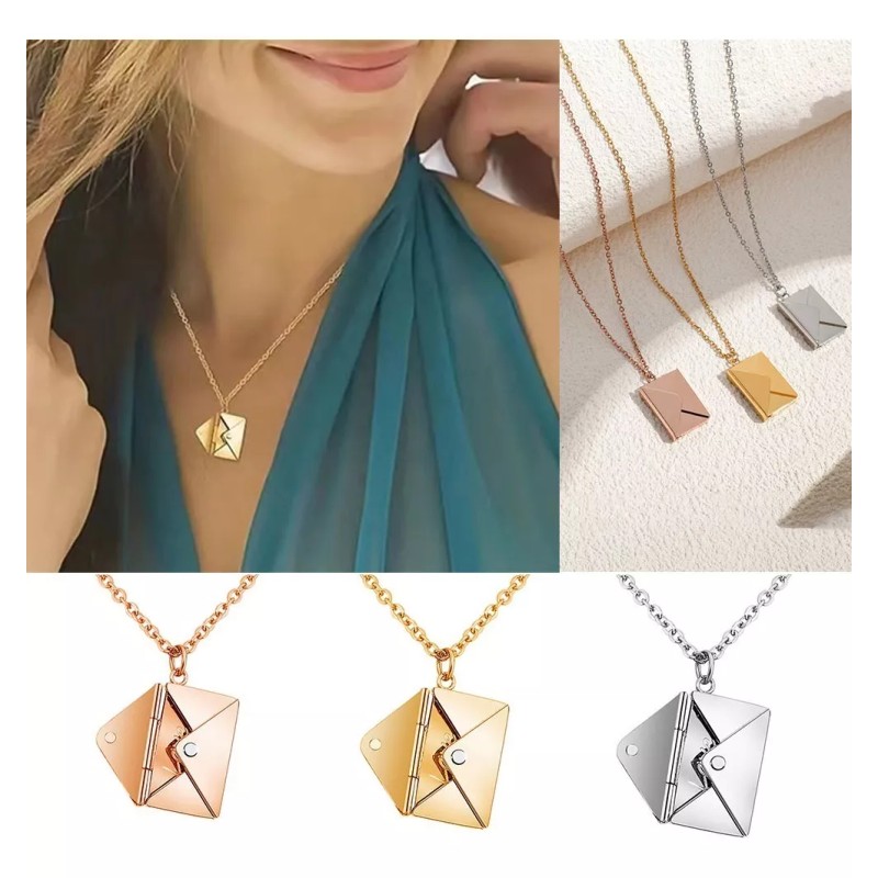 Atla Collar De Sobre Con Carta De Amor Secret Para