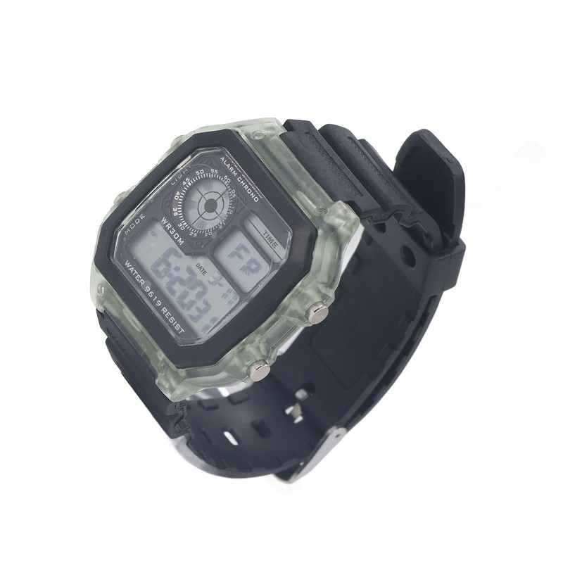 Electronic Sports Watch 12 24 Hours Waterproof Digital Wrist Watch