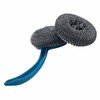 Non-Scratch Plastic Scourer with Handle & Refill – Dish Scrubber