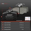 Frankberg 4x Brake Pad Set Compatible with Almera II N16