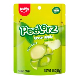 Gomitas Pelables Peelerz Amos Sabor Manzana Verde 62g