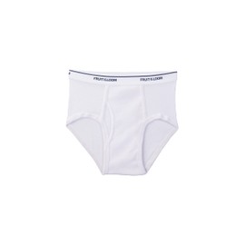 Fruit of the Loom Big Tag Free Cotton Briefs (Assorted Colors), Boys – 7 Pack – Black/White/Grey, Medium
