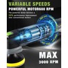 WORKPRO Cordless Mini Buffer Polisher, 12V Buffer Polisher for Car
