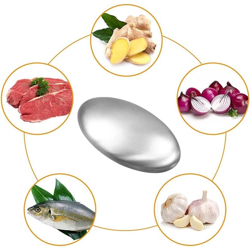 Anti-Rust Stainless Steel Soap Set of 2 Eliminates Odours Eco