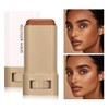 2Pcs Tinted Moisture Bronzer Stick Makeup,Natural Matte Cream Concealer Contour