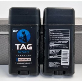 TAG 10 PK TAG SPORT FEARLESS DEODORANT REFRESHING FRAGRANCE 2.25 OZ