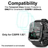 smaate Screen Protector Compatible with PUREROYI C20PR 1.83” Rugged Military