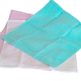 Antibacterial Gauze Hand Towel, 1 Piece Ag Silver Ion, Made in Japan, 100% Cotton, Approx. 13.4 x 14.6 inches (34 x 37 cm), Mint Green