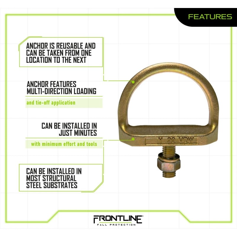 Frontline STB01 Steel Bolt Threaded Anchor