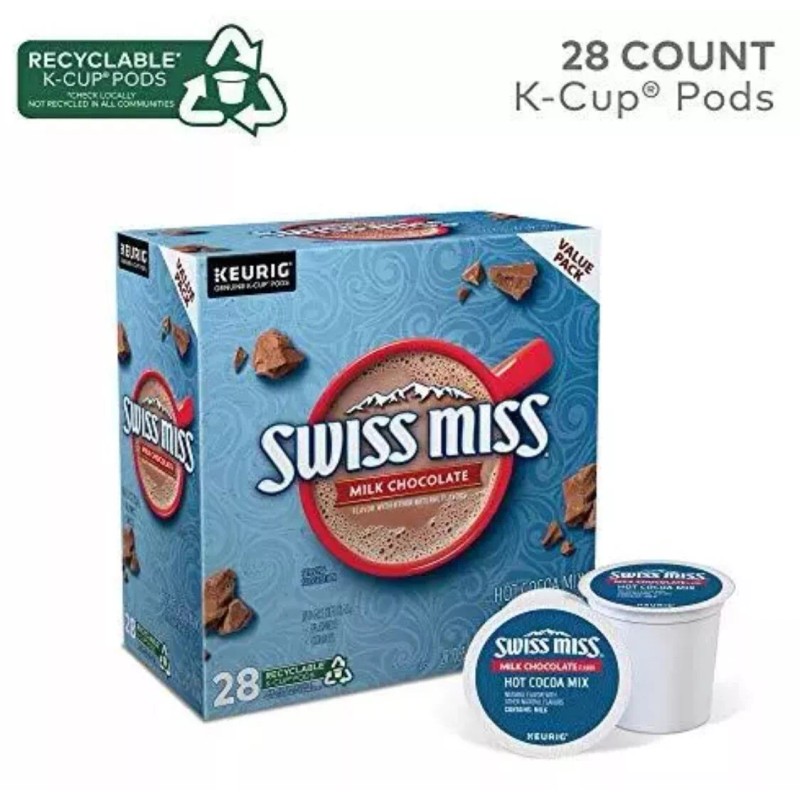 Swiss Miss Milk Chocolate Hot Cocoa Keurig Single-Serve K Cup