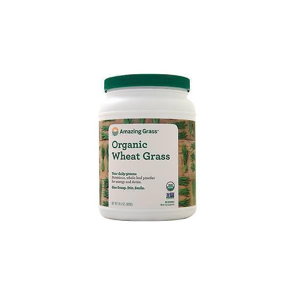 Amazing Grass Organic Wheat Grass - Whole Food Drink Powder Original 28.2 oz