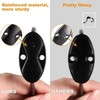 GlazieVault Black Coat Hooks for Wall - Stainless Steel Coat